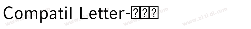 Compatil Letter字体转换